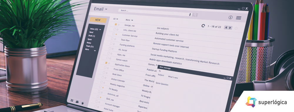 relatórios por e-mail
